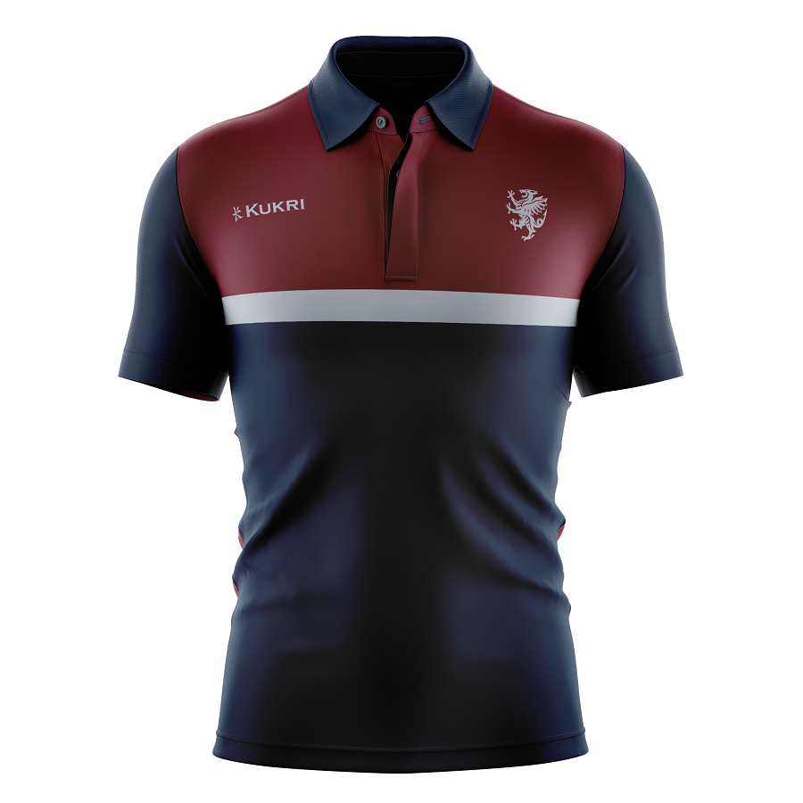 Somerset CC Kukri Supporters Polo - Navy - Somerset County Sports