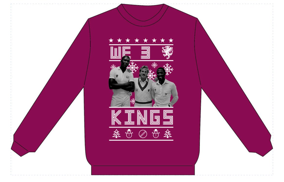 New - Somerset CCC Three Kings Christmas Jumper
